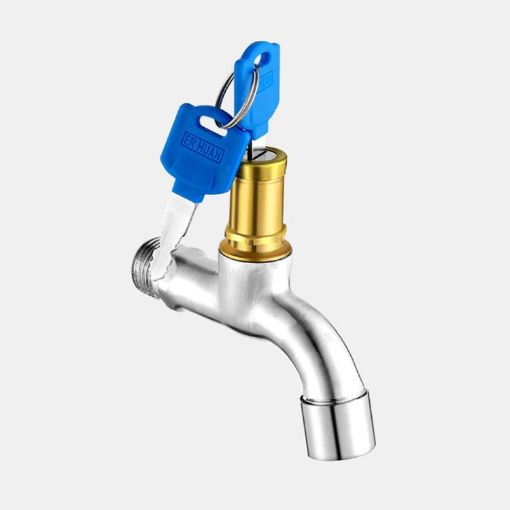 Outdoor Anti-theft 4 Minute Faucet: Key 304 Stainless Steel - 1