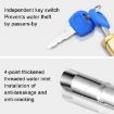 Outdoor Anti-theft 4 Minute Faucet: Key 304 Stainless Steel - 7