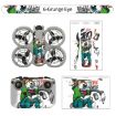 DJI Neo Drone Body Remote Control Sticker - Grunge Eyes - 3