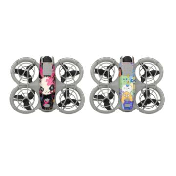DJI Neo 2pcs Combo Drone Body Protective Stickers - Pink Rabbit + Colorful Elf - 1