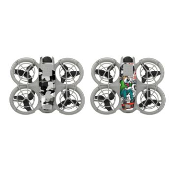 DJI Neo 2pcs Combo Drone Body Protective Stickers - Dark Camo + Grunge Eyes - 1