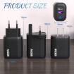 120W USB Fast Charger UK Plug - White - 2