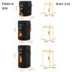 Cwatcun D157 DSLR Camera Lens Barrel Shockproof Thickened Digital Lens Bag Flip Lens Pouch - 3
