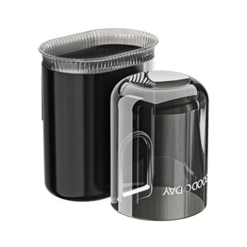 Wall Mounted Toothbrush Holder Storage Rack - Transparent Black - 1