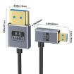 30cm Coaxial Micro HDMI to HDMI 8K UHD 48Gbps Video Cable - 2