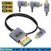 30cm Coaxial Micro HDMI to HDMI 8K UHD 48Gbps Video Cable - 3