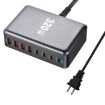 YMX-320W GaN 320W USB x 4 Fast Charger - US Plug (Grey) - 1