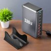 YMX-320W GaN 320W USB x 4 Fast Charger - US Plug (Grey) - 6