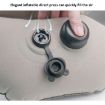 Portable Inflatable Lumbar Support Pillow for Airplane Sleeping - 5