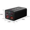 2A2C-100W GaN Pro 100W USB x 2 Fast Charger EU Plug Black - 4