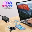 2A2C-100W GaN Pro 100W USB x 2 Fast Charger EU Plug Black - 8
