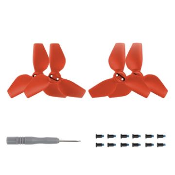 Sunnylife 2016S Drone 3-Blade Propeller, 2 Pairs (Red) - 1