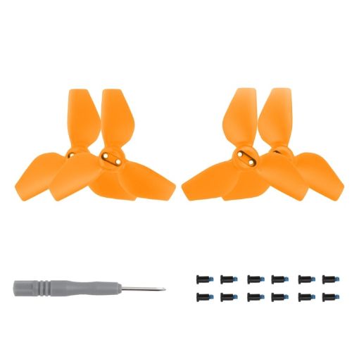 Sunnylife 2016S Drone 3-Blade Propeller - 2 Pairs (Orange) - 1