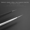 2UUL Hand Polished 3D Tweezer - Precision Stainless Steel Tool - 7