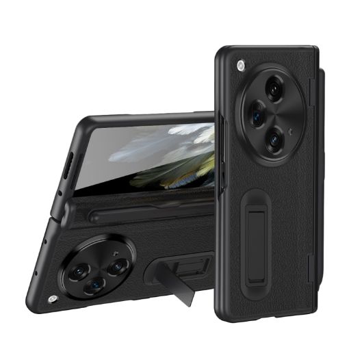 OPPO Find N3 Leather Phone Case with Pen - Black - 1
