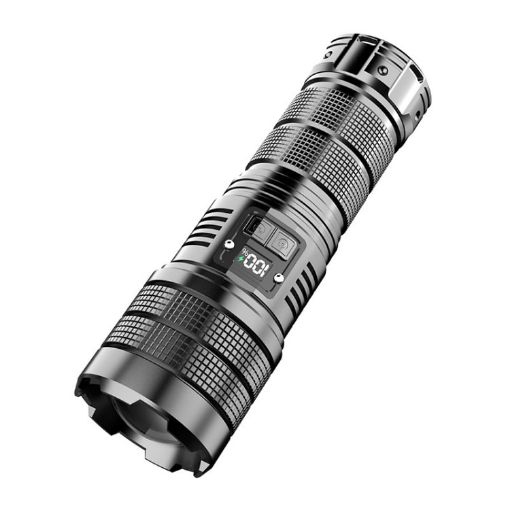X9 Outdoor White Laser Digital Display Zoom Flashlight - 1