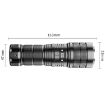 X9 Outdoor White Laser Digital Display Zoom Flashlight - 3