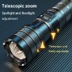 X9 Outdoor White Laser Digital Display Zoom Flashlight - 7