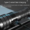 X9 Outdoor White Laser Digital Display Zoom Flashlight - 9