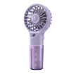 USB Rechargeable Handheld Misting Fan - Purple - 1