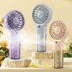 USB Rechargeable Handheld Misting Fan - Purple - 2
