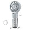 USB Rechargeable Handheld Misting Fan - Purple - 3