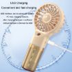 USB Rechargeable Handheld Misting Fan - Purple - 4