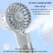 USB Rechargeable Handheld Misting Fan - Purple - 6