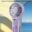USB Rechargeable Handheld Misting Fan - Purple - 7