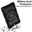 Samsung Galaxy Tab A9+ Silicone Hybrid PC Shockproof Tablet Case with Shoulder Strap - 6