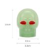 Blue Skull Valve Cap Set for Car & Motorcycle Tires - 3