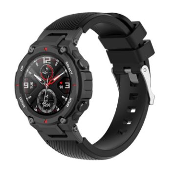 Amazfit T-Rex Silicone Watch Band - Black - 1