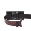 Black Leather Waist Pack for 6.3" Smartphones - 6