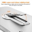 Silver Vivo X80 Baking Varnish 360 Rotate Holder PC Phone Case - 5