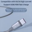 ROMOSS 3-In-1 66W 6A USB Charging Cable 1M Blue - 6