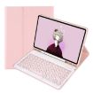 Pink Leather Case for Samsung Galaxy Tab A8 10.5 - Bluetooth Keyboard - 1