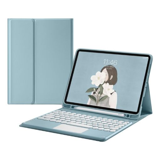Samsung Galaxy Tab S6 Lite Bluetooth Keyboard Case - Blue - 1