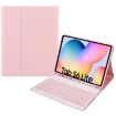 Samsung Galaxy Tab S6 Lite Bluetooth Keyboard Leather Case (Pink) - 1