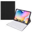 Samsung Galaxy Tab S6 Lite Bluetooth Keyboard Leather Case - Black+White - 1