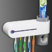 Automatic Toothpaste Dispenser UV Toothbrush Sterilizer Holder (UK Plug) - 2