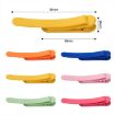 Silicone Page Bookmark Clip Set - Rose Red, Yellow, Blue - 2