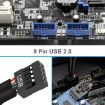 30cm Motherboard 9Pin USB2.0 Extension Cable - Chip Support - 5