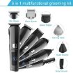 Men Waterproof Electric Hair Trimmer Kit Nose Mustache Body Shaver - 2