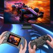 Q8 Handheld Game Console 3.0 Inch Screen TV Connection 800 Games Transparent Gray - 2