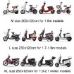 Disposable Transparent PE Film Motorcycle Scooter Cover - 5