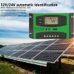 30A Solar Charge Controller Dual USB LCD Regulator - 7