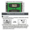 10A 12V/24V Solar Charge Controller Dual USB Port LCD Display - 5