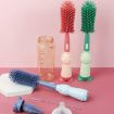 Portable 3 In 1 Silicone Bottle Brush Set - Green - 4