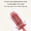Portable 3 In 1 Silicone Bottle Brush Set - Green - 5