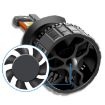 95W LED Three Copper Tube Aluminum Alloy Thick Headlight, Bulb: H4 - 4